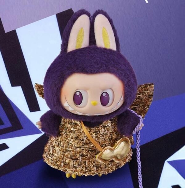 LABUBU x PRONOUNCE - WINGS OF FORTUNE Vinly Face Hand Card Plush Toy - Image 3